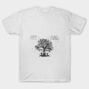 Kids reading under tree T-Shirt